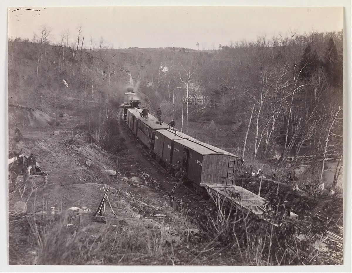 Bull Run. Orange and Alexandria R.R. near Union Mills — George N. Barnard|Timothy H. O'Sullivan|Mathew B. Brady
