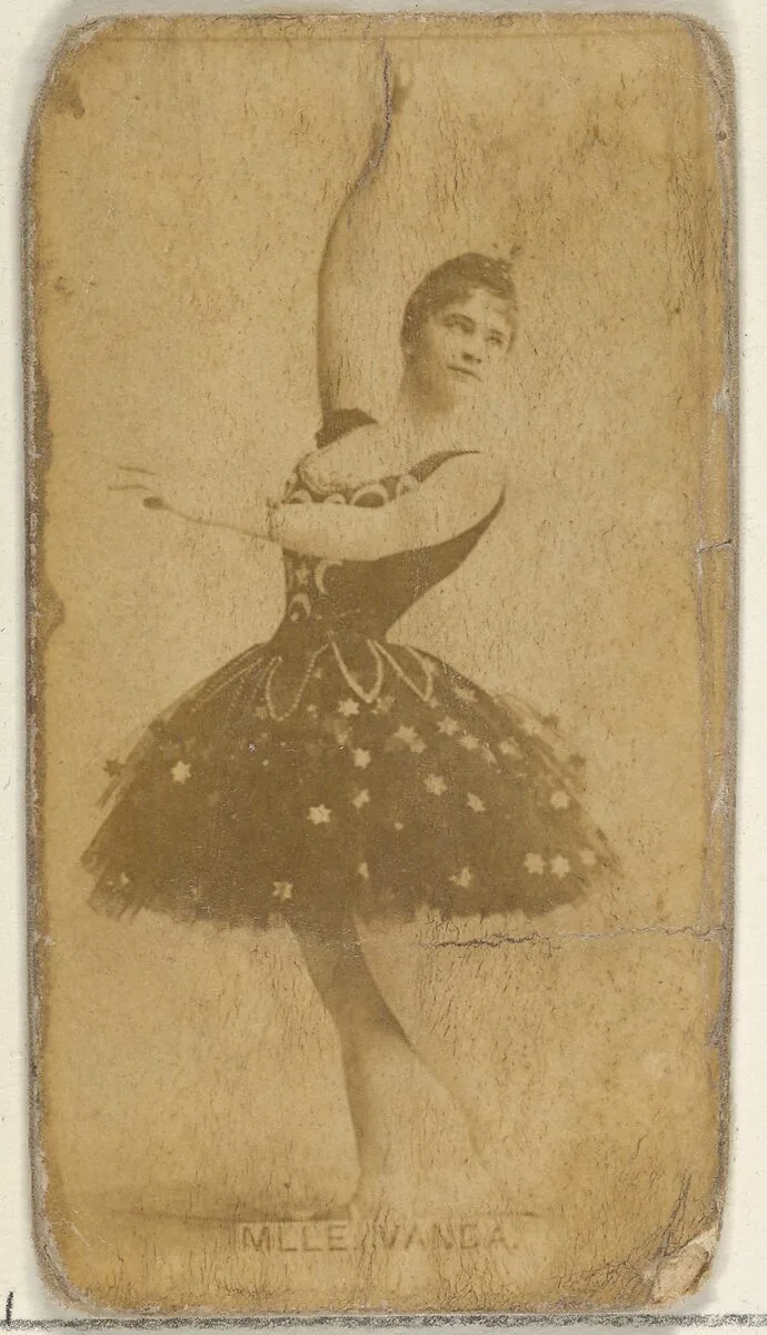 Mlle. Vanda, from the Actors and Actresses series (N45, Type 8) for Virginia Brights Cigarettes — Allen & Ginter