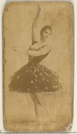 Mlle. Vanda, from the Actors and Actresses series (N45, Type 8) for Virginia Brights Cigarettes