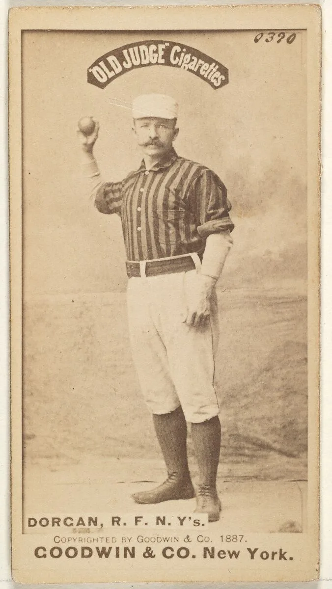 Michael Cornelius Dorgan, Right Field, New York, from the Old Judge series (N172) for Old Judge Cigarettes — Goodwin & Company