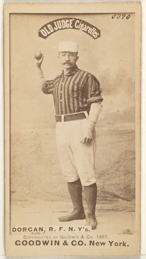 Michael Cornelius Dorgan, Right Field, New York, from the Old Judge series (N172) for Old Judge Cigarettes