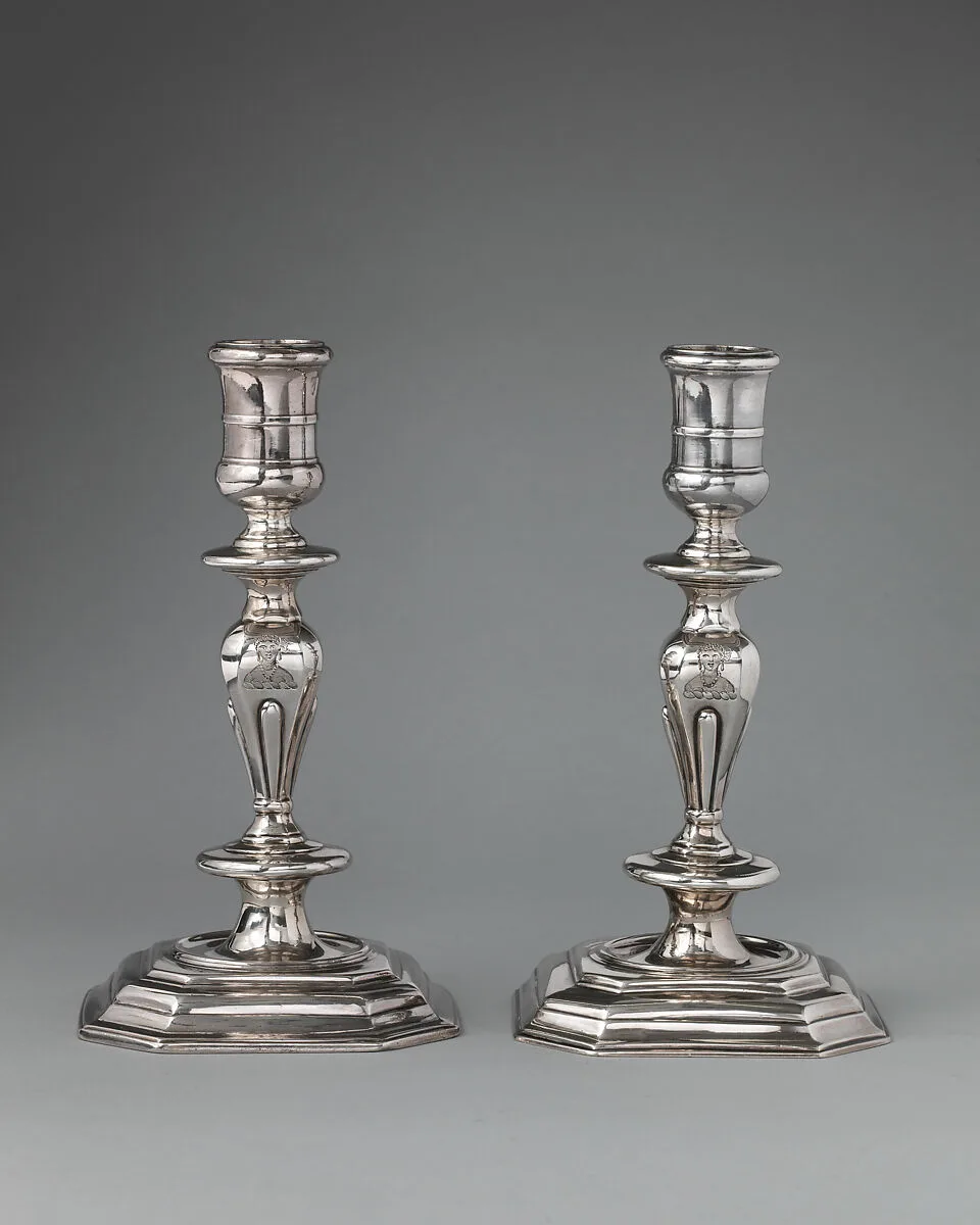 Pair of candlesticks — Thomas Merry I