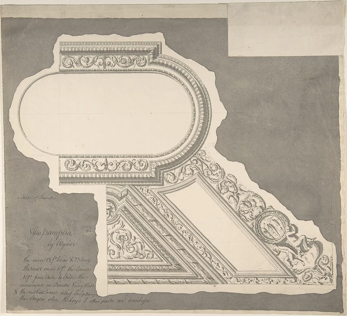 Ceiling of Staircase, Palazzo Mattei — Sir William Chambers