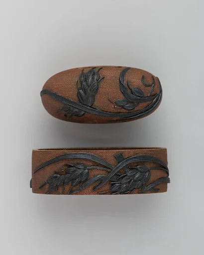 Sword-Hilt Collar and Pommel (Fuchigashira)
