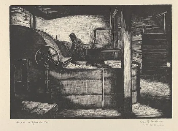 Mixer, Paper Mill — Charles Gardner|WPA