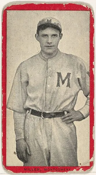 Miller, Montgomery, Southern Association, from the Baseball Players (Red Borders) series (T210) issued by Old Mill Cigarettes — Old Mill Cigarettes, Virginia