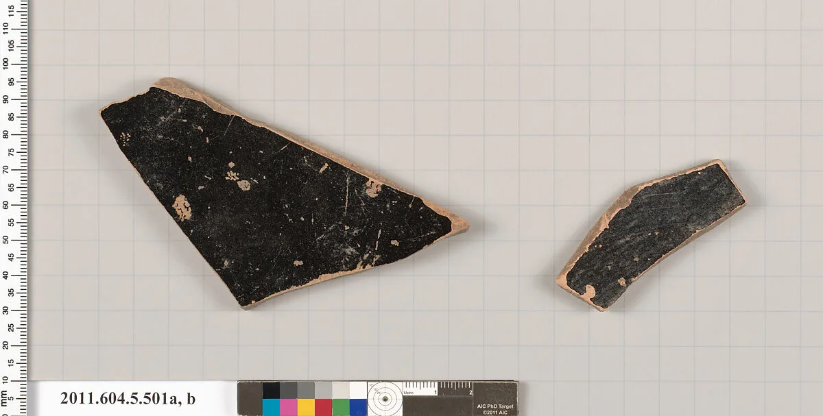 Terracotta fragments of a kylix (drinking cup) — Unknown