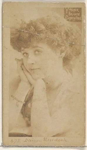 Card 675, Daisy Murdoch, from the Actors and Actresses series (N45, Type 2) for Virginia Brights Cigarettes