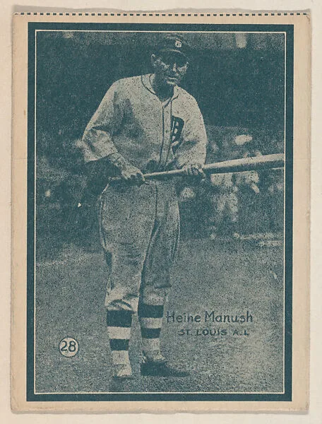 Heine Manush, St. Louis A.L. from the Baseball trade card series (W517) — Unknown