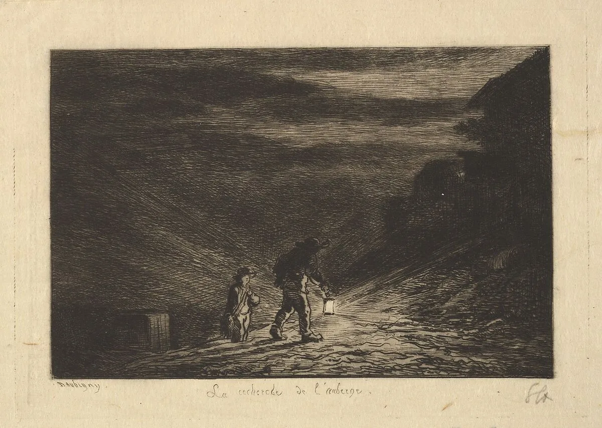 The Search for an Inn — Charles-François Daubigny