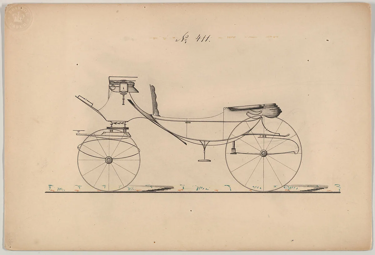 Design for Vis-à-vis, no. 411 — Brewster & Co.