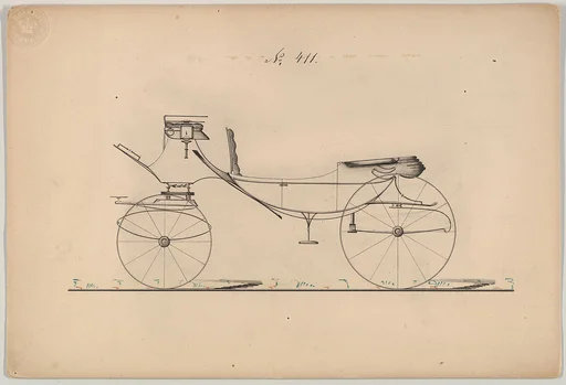 Design for Vis-à-vis, no. 411