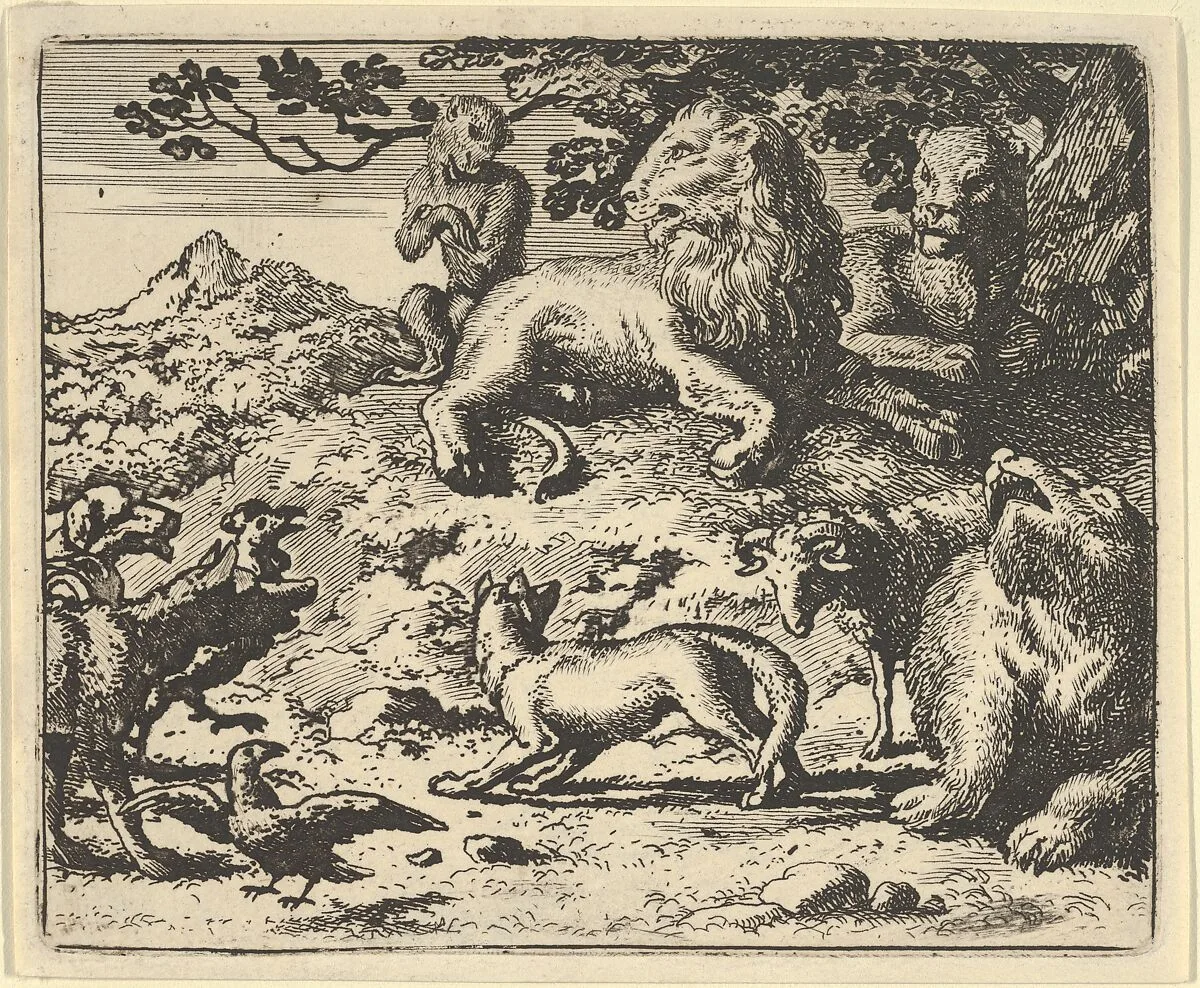 The Dread of Renard's Enemies from Hendrick van Alcmar's Renard The Fox — Allart van Everdingen