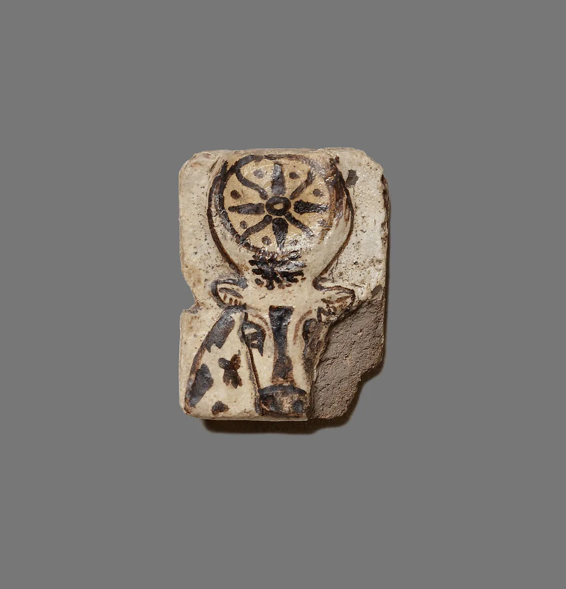 Tile Decorated with a Cow's Head — Unknown