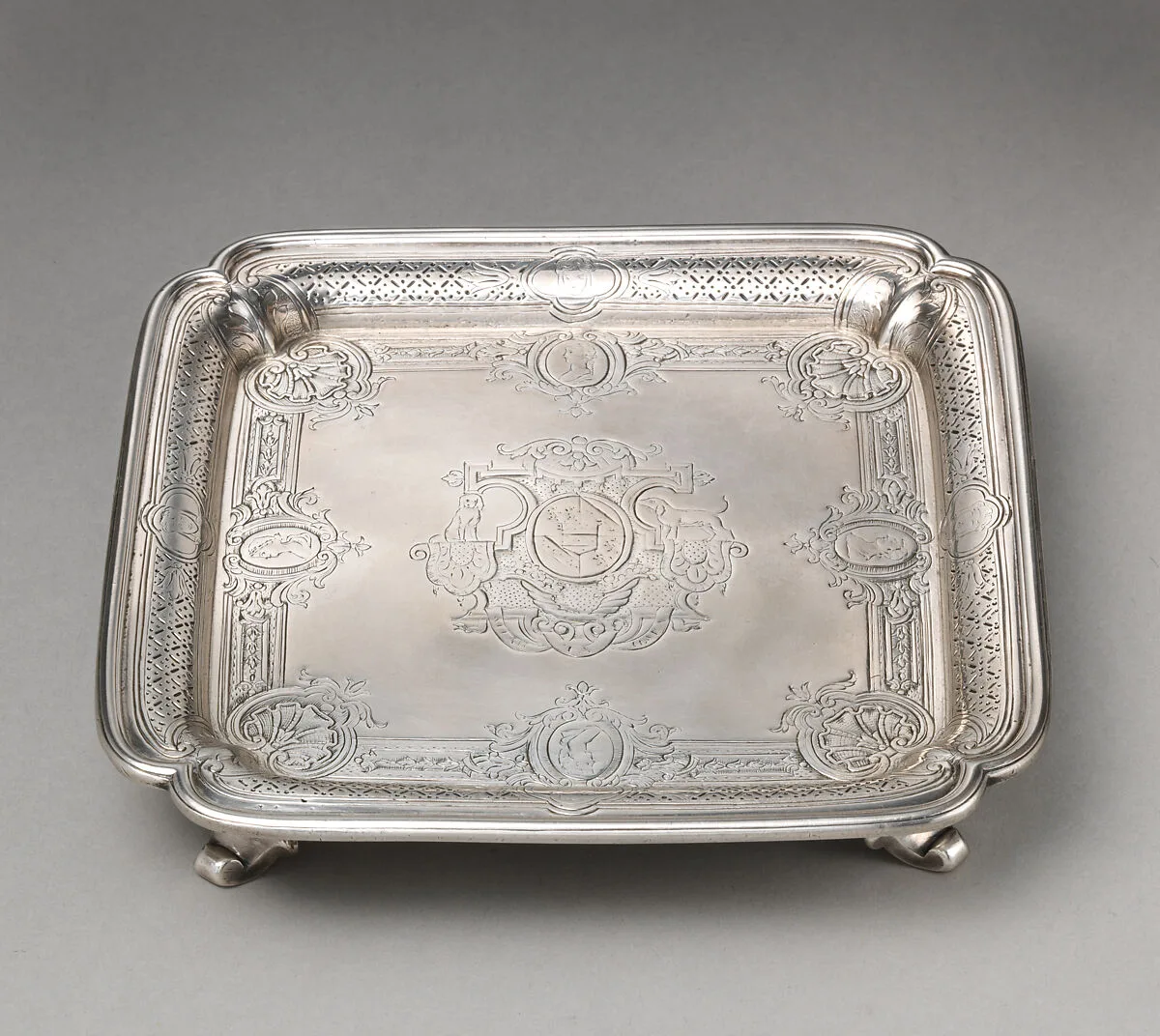 Salver (one of a pair) — Paul de Lamerie