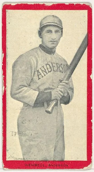 Wehrell, Anderson, Carolina Association, from the Baseball Players (Red Borders) series (T210) issued by Old Mill Cigarettes — Old Mill Cigarettes, Virginia