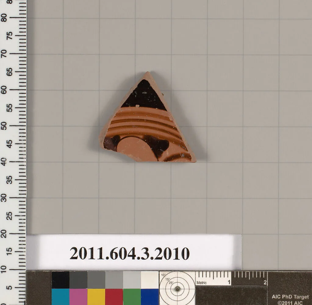 Terracotta fragment of a kylix (drinking cup) — Unknown