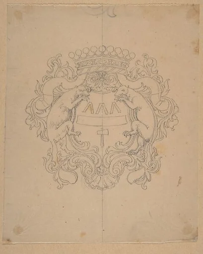Design for a coat of arms from the Workshop of Froment-Meurice