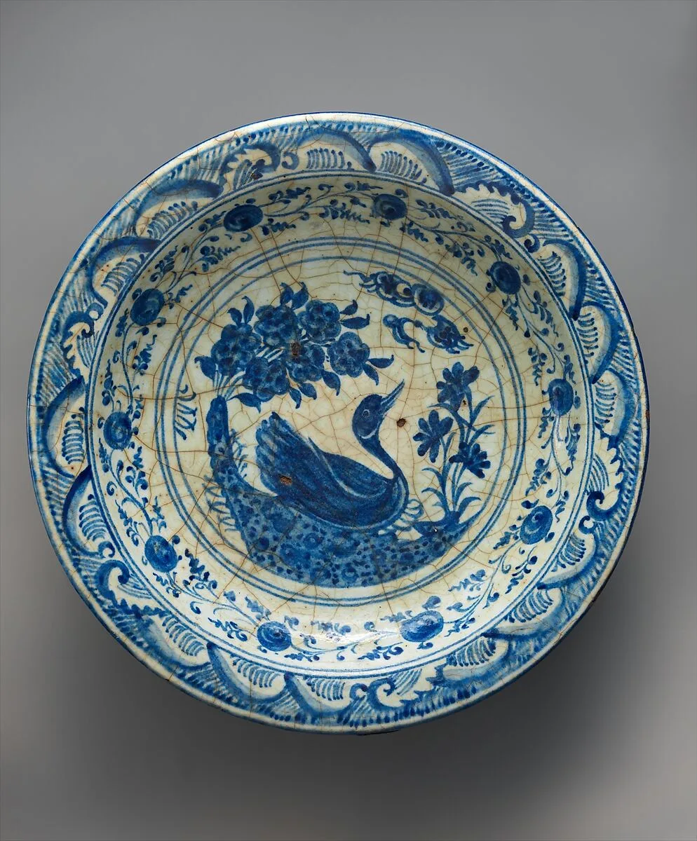 Dish with a Swimming Duck — Unknown
