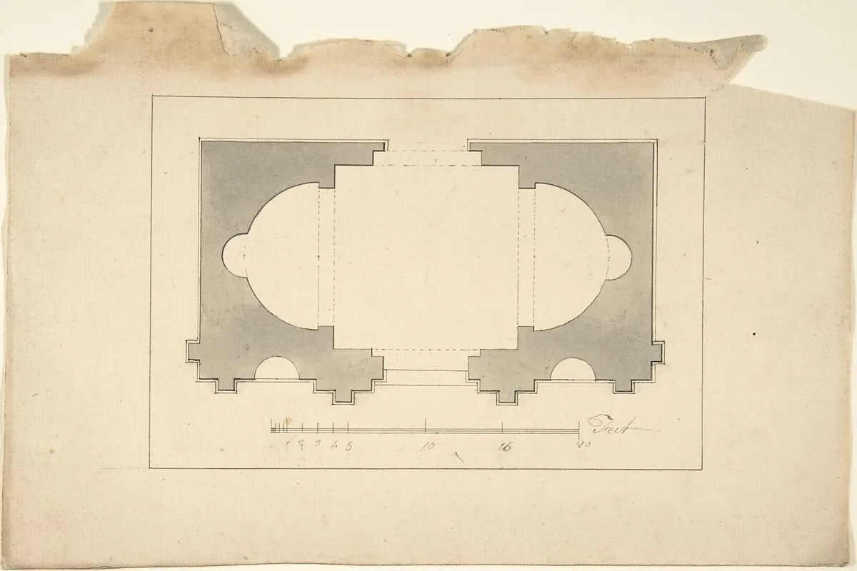 Plan for Garden Pavilion — Robert Morris