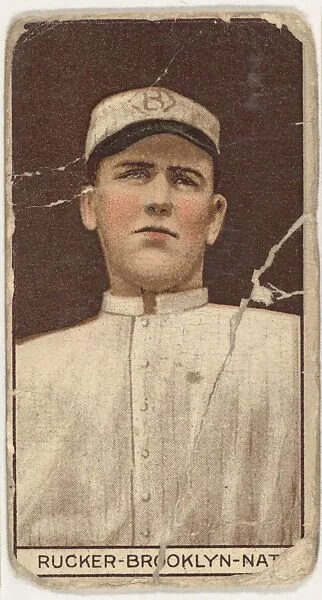 Napoleon Rucker, Brooklyn, National League, from the Brown Background series (T207) for the American Tobacco Company — American Tobacco Company