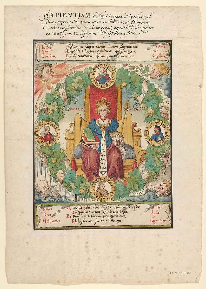 Philosophy Enthroned — Virgil Solis