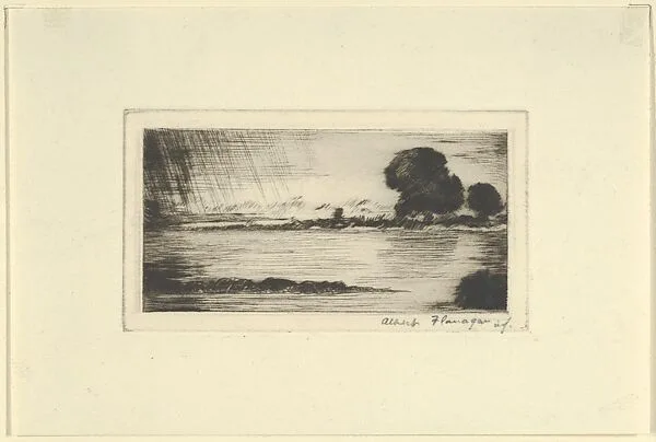 Shore Scene — Albert E. Flanagan