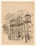 Preparatory sketch for paintings depicting the history of the Crown of the Andes — Gordon E. Paxson