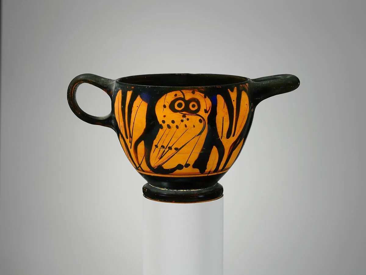Terracotta skyphos (deep drinking cup) — Unknown