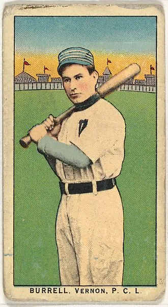Burrell, Vernon, Pacific Coast League, from the "Obak Baseball Players" set (T212), issued by the American Tobacco Company to promote Obak Mouthpiece Cigarettes — American Tobacco Company