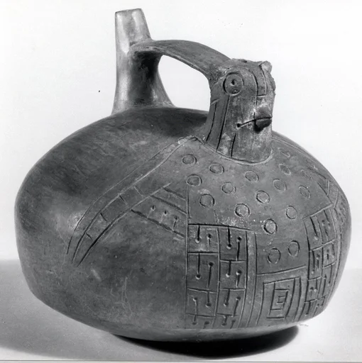 Double Spout and Bridge Bottle with Falcoln