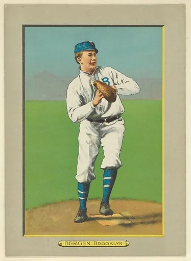 Bill Bergen, Catcher, Brooklyn Dodgers (National League), from Turkey Red Cabinets (T3)