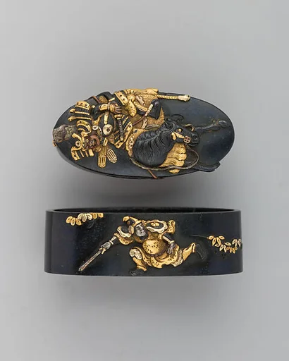 Sword-Hilt Collar and Pommel (Fuchigashira)