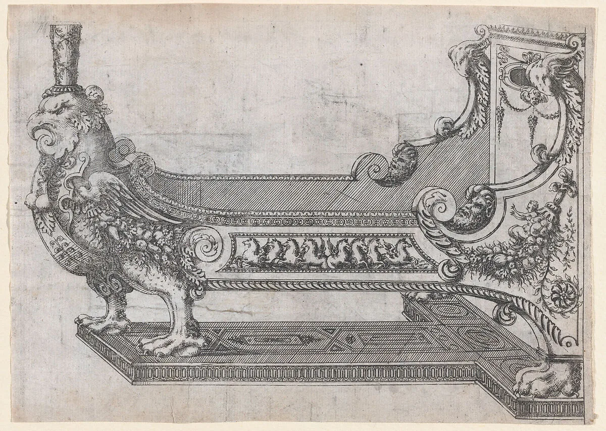Design for a Bed — Jacques Androuet Du Cerceau