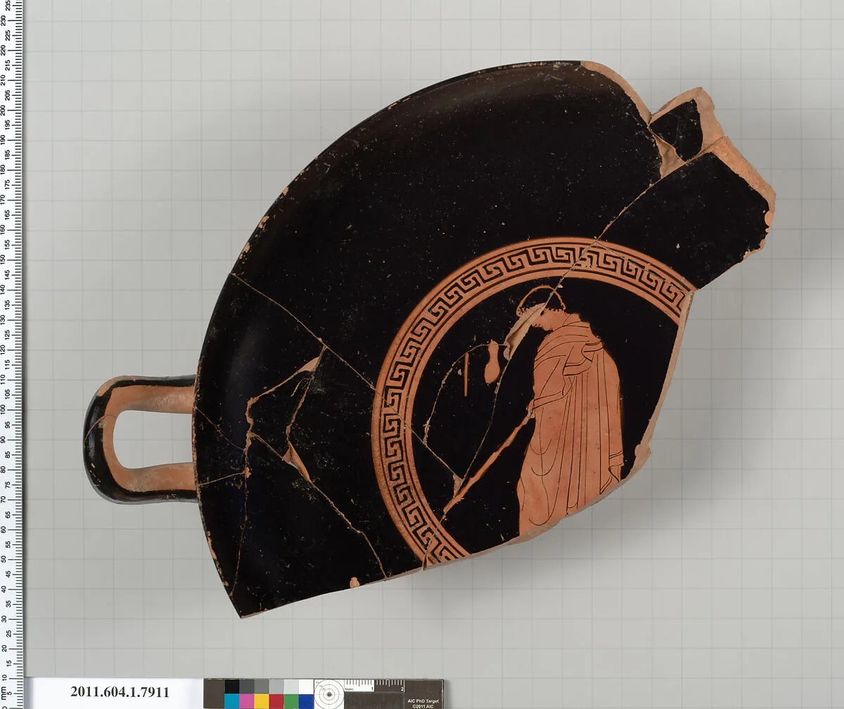 Terracotta fragment of a kylix (drinking cup) — Unknown