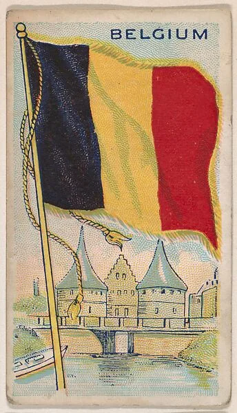 Belgium, bakery card from the Flags series (D34), issued by the Ward-Mackey Company — Ward-Mackey Company