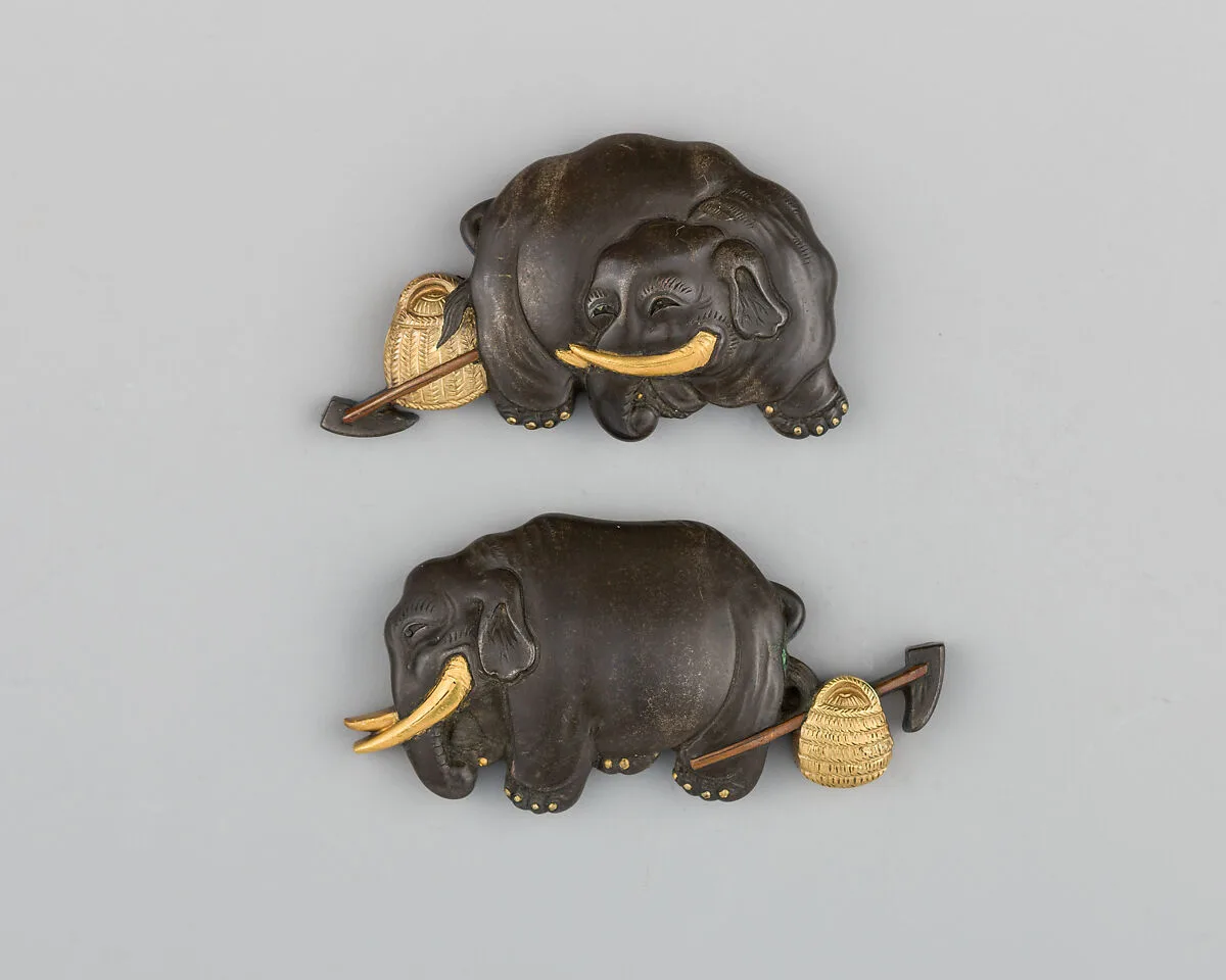 Pair of Sword-Grip Ornaments (Menuki) — Unknown
