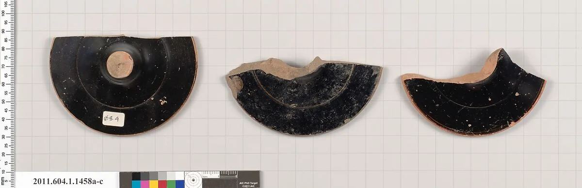 Terracotta fragments of kylikes (drinking cups) — Unknown