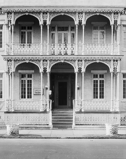 [Two-Story House with Cast-Iron Porch and Balcony, Mobile, Alabama]