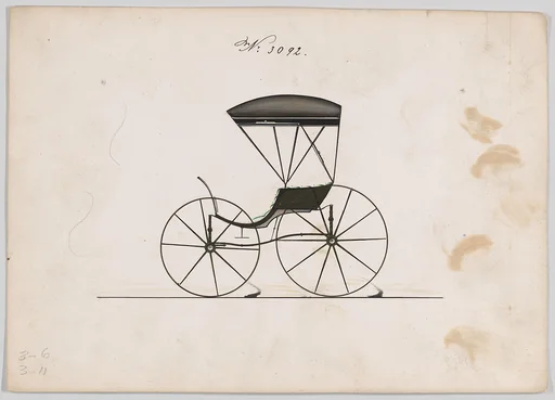 Design for Pony Phaeton, no. 3092