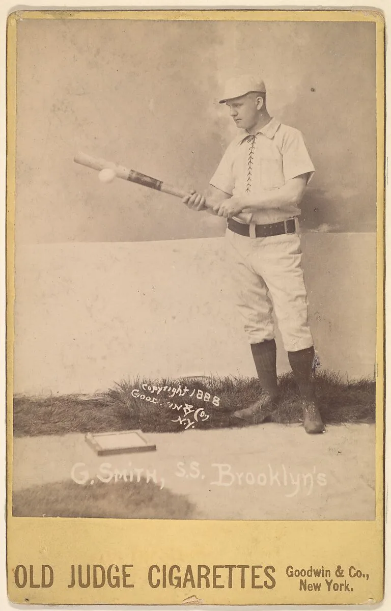 G. Smith, Shortstop, Brooklyn, from the series Old Judge Cigarettes — Goodwin & Company