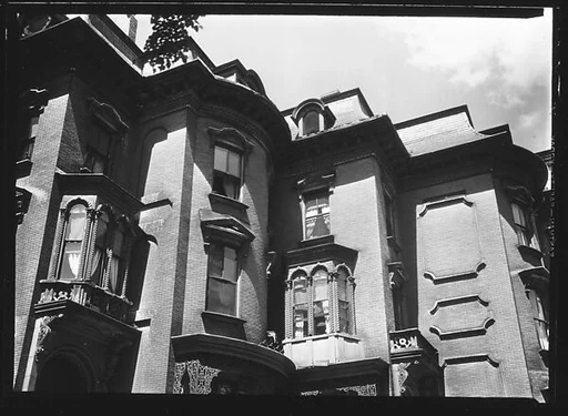 [Upper Floors and Mansard Roofline of Town Houses, Boston, Massachusetts]