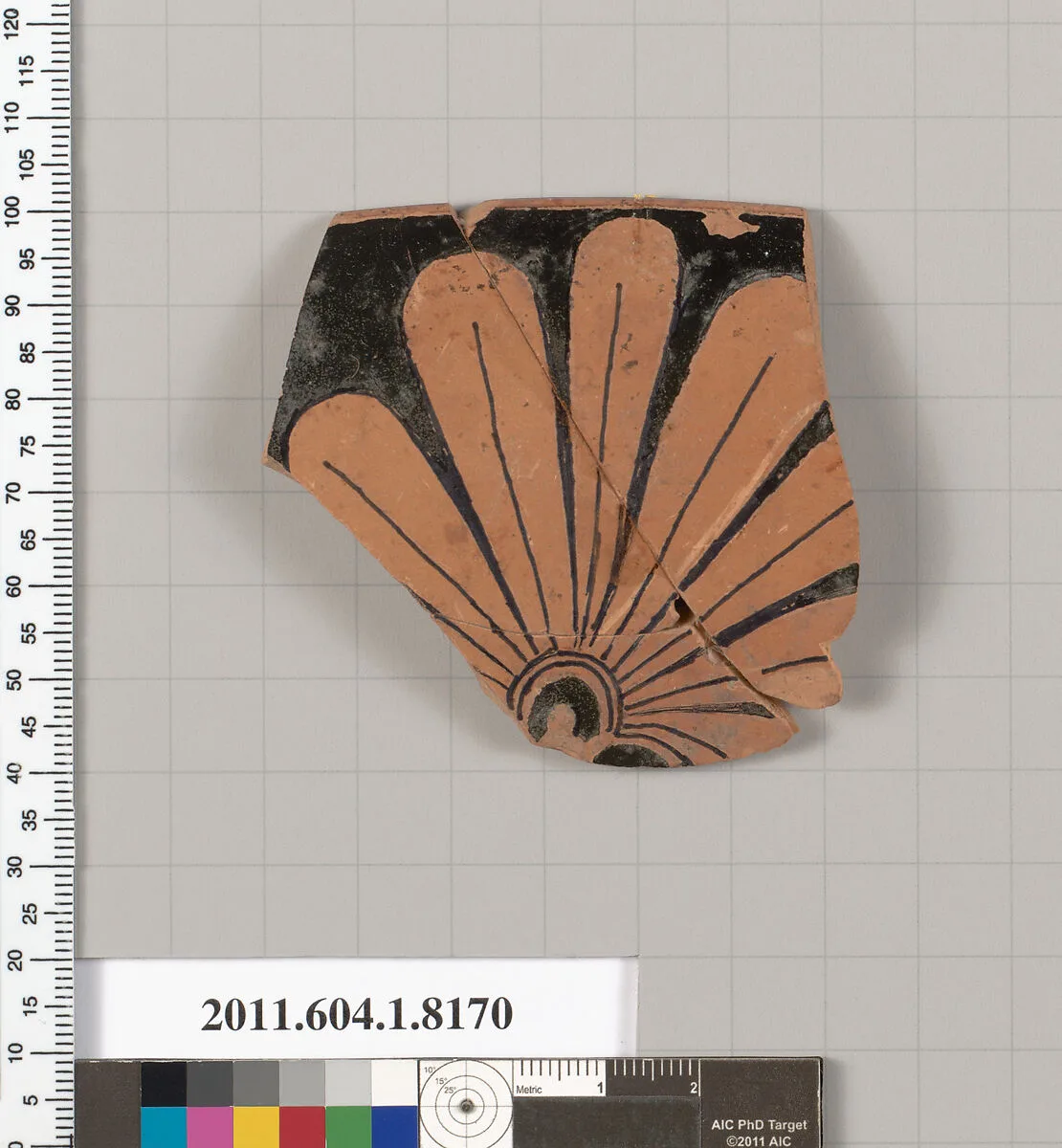 Terracotta rim fragment of a kylix (drinking cup) — Unknown