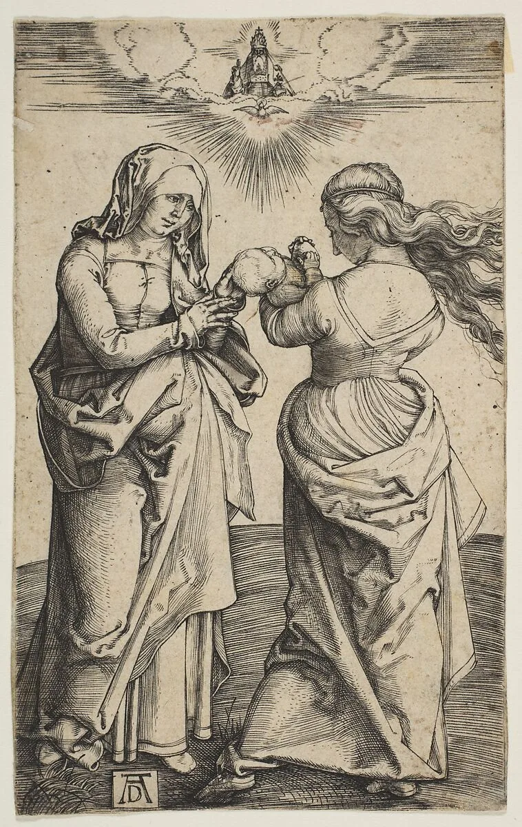 The Virgin and Child with the Infant Christ and Saint Anne — Albrecht Dürer