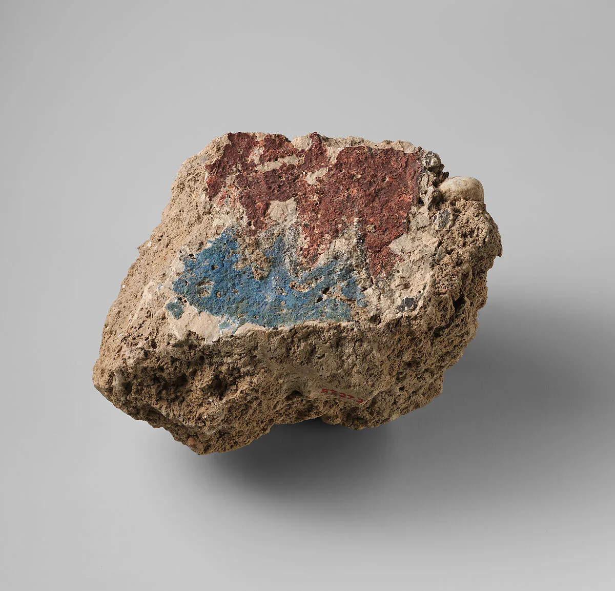 Plaster with painted chevrons — Unknown