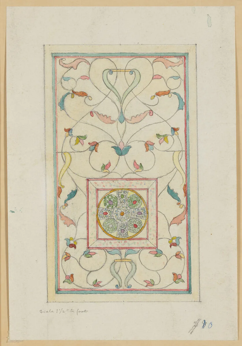 Study for Glass (Celtic Jeweled Cross in Arabesque) — John La Farge