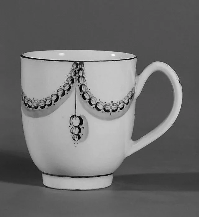 Coffee cup (part of a service) — Caughley Factory