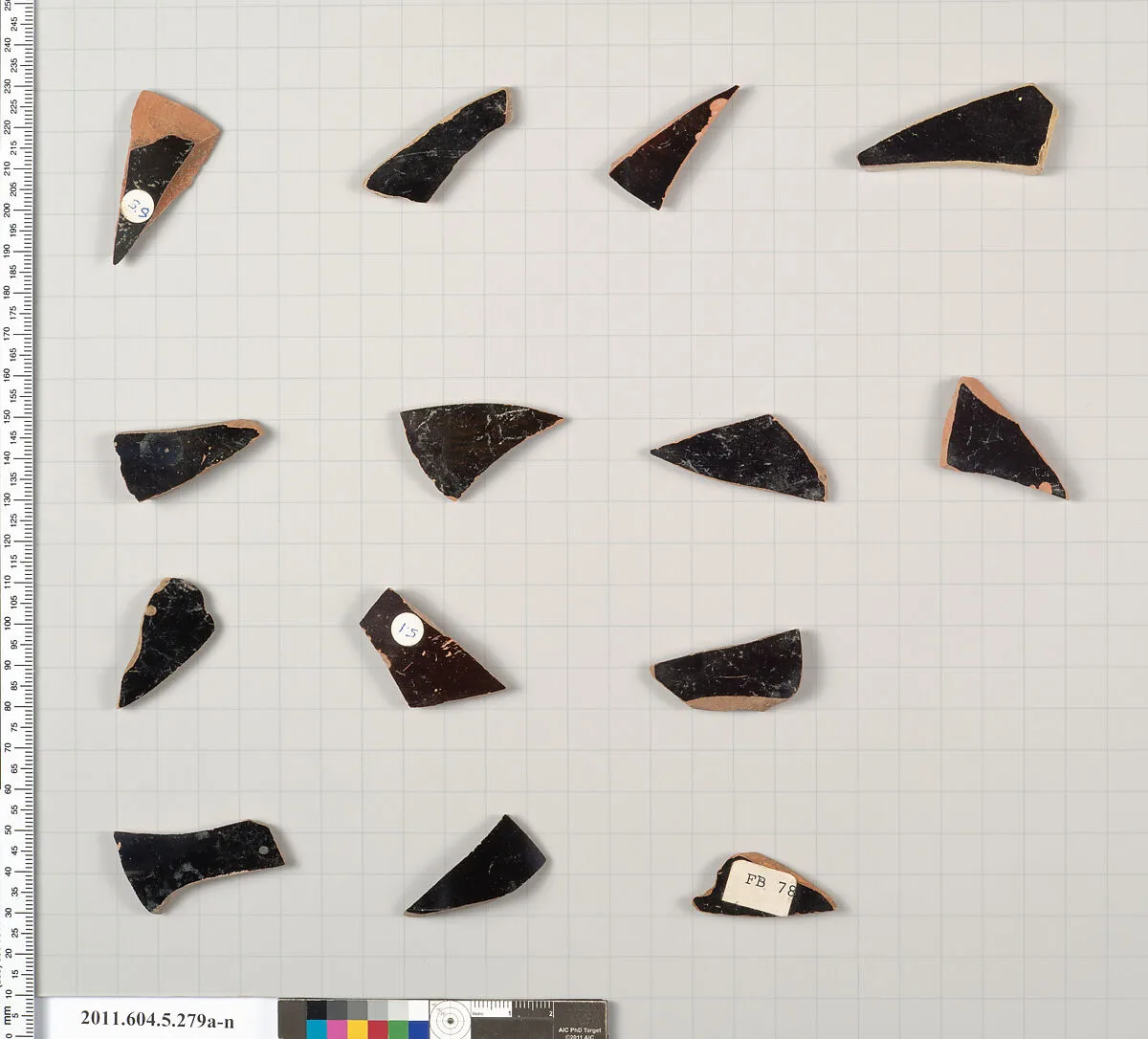 Terracotta fragments of kylikes (drinking cups) — Unknown