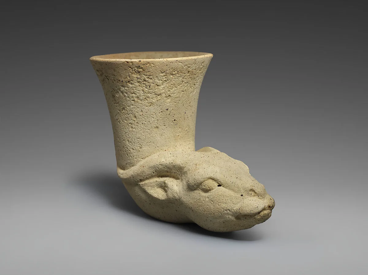 Vessel terminating in the head of an antelope — Unknown