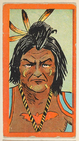 Rawhunt, from the "Indian Series" (T74), issued with Burley Cubs Cigars and Sweetbriar Cigarettes by the Booker Tobacco Company — Booker Tobacco Company, Lynchburg, Virginia